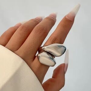Anthropologie Silver Statement Ring